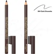 BOURJOIS Sourcil Precision Eyebrow Crayon Pencil - 004 Dark Brunette *PACK OF 2*