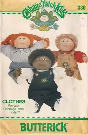 Butterick Pattern 330 Cabbage Kids Clothes Overalls, Shirts, Jumper New!