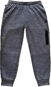 [Reebok] Boy's Power Up Jogger (as1, Alpha, s, Regular, Regular, Ebony Heather, Medium (8))