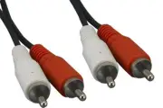 6'-50' RCA R/W Male M/M Cable Stereo Audio for PC Car Monitor TV Sound System