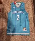 Large Larry Johnson Teal Charlotte Hornets NBA Basketball Jersey New