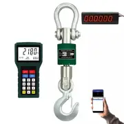 Washdown Safe Wireless 2,000 lb Crane Scale with Android App 3" Scoreboard