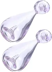 DECOMELODY 2 Pcs Perfume Bottle Perfume Empty Liquid Bottle Scent Containers Essential Oil Vial Essential Oil Diffuser Glass Purple