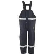 RefrigiWear Men's Iron-Tuff Enhanced Visibility Insulated High Bib Overalls