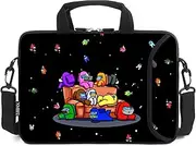 15.6" laptop sleeve chromebook case adjustable shoulder strap with handle accessory pocket