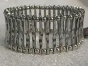 Paparazzi Jewelry Silver Chain Bar Stretch Bracelet