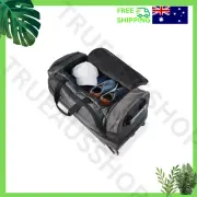 Black 120L Wheeled Duffle Bag – Double Compartment, Expandable, Retractable Hand