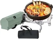 Portable Camping Stove - Foldable Portable Camping Stove Burner | Small Lightweight Counter Cooker with Carrying Bag Kitchen Accessories for Indoor RV Trips Backpacking