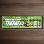 Genshin Impact 104 Keys Outemu Switches Mechanical keyboard USB Type-C Anime New