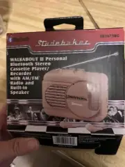 Studebaker Portable Cassette Player Recorder With AM/FM Radio Rose Gold SB2130RG