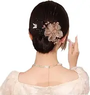 Flower Hair Clip Women Girls Hair Bun Maker Flexible Hair Bun Tool Elegant Lazy Curle Hair Twist Hairstyle Styling X8j3
