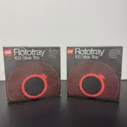 GAF Rototray 100 Photo Slide Tray 2X2 Slides Sawyer projectors NEW SEALED 2 Ct