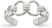[JewelryWeb] 925 Sterling Silver Solid Polished toe ring-toe ring for Women
