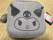 Sanrio Kuromi Vanity Pouch Case Shimamura Limited 2022 Autumn Corduroy Gray