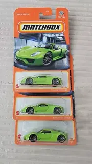 3 matchbox cars Porsche 918 spider