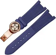 [SKXMOD] For PP Patek Philippe Silicone Watch Belt 5711 5712g Nautilus Watch Strap Special Interface 25mm*13mm Watchband