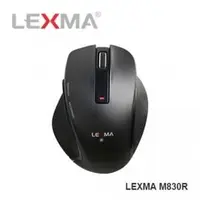 在飛比找PChome商店街優惠-LEXMA M830R 無線 藍光滑鼠 大手適用 黑色