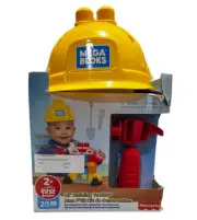 Mega Bloks Lil’ Building Toolkit Preschool Building Set with Hammer