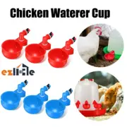 1-5PCS Automatic Chicken Water Cup Chook Poultry Waterer Drinker Water Feeder