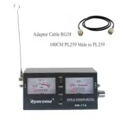 Surecom SW-114 100W SWR/RF/Field Strength Test Power Meter 27-30MHz with Cable
