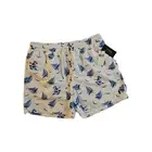 NEW Polo Ralph Lauren Men's Swim Trunks White/Blue Sailboat XXL