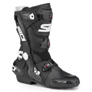 Sidi Rex Boot Tecno-3 Push Closure System Motorcycle Road Boot Black/White