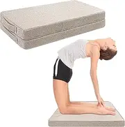 Square Yoga Foam Wedge Meditation Floor Pillow for Adults, Large Meditation Cushion Floor Seat, Yoga Pillow & Floor Cushions for Sitting, Meditation, Outdoor Yoga, Tatami
