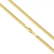 14K Solid Yellow Gold 4mm Miami Cuban Link Chain Italian Bracelet 7.5" 8" 8.5"