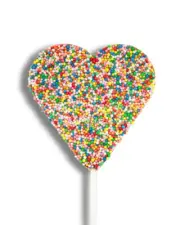 Freckleberry Milk Chocolate Heart Freckle Pop 45g - Made in Australia
