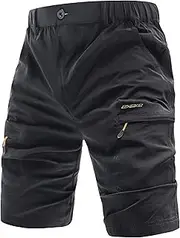 [EXEKE] Men's Lightweight Hiking Shorts Stretch Quick Dry Cargo Shorts with Multi Pocket