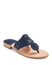 Jack Rogers Women's Jacks Whipstitch Slip On Thong Slide Sandals