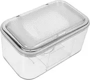 ETHZZLE Tissue Box Cover with Spring Lifter Transparent Design Capacity Napkin Holder for Home Office Public Spaces Convenient Tissue Storage Case