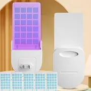 SHGarden Flying Insect Trap Plug-in Fly Trap Indoor Mosquito Killer Insect Catcher Fly Tapper Including 1 Device with 5 Refill Glue Cards for Mosquito Bugs Fruit Flies Moths for Home Office SH0067