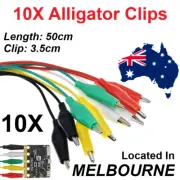 10X Electrical Alligator Clips Jumper Wire Test lead Crocodile Cable wire