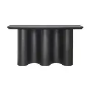 Jaya Wave 150cm Console Hallway Entrance Table Black