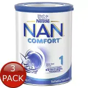 3 x Nan Comfort Stage 1 800G
