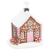 Something Different Gingerbread House Christmas Incense Cone Holder Brown/White One Size