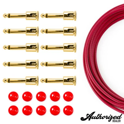 George L's .155 Solderless Pedalboard Gold & Red Cable Kit (10/10/10)