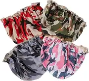 NULYLU 4pcs Double Layer Waterproof Shower Cap Hair Cap Adjustable Shower Cap Shower Caps for Braids Reusable Shower Caps Sauna Cap Bath Hat Hair Shower Cap Shower Caps for Long Hair Peva