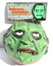 2008 Vtg PMG Halloween Expressions Horror Monstrous Monster Zombie Mask Latex