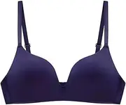 [Generic] Woman Bras 36 C Bra Up Black Wire T Shirt Bra Small Cup Women Bras Wireless Cotton