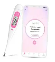 Digital Basal Thermometer, Accurate Baby Thermometer for Fever, 1/100th Pink