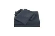Royal Comfort Queen Sheet Set/2x Pillowcases Bamboo Cooling 2000TC Charcoal