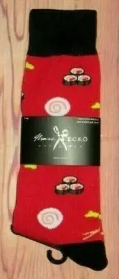 MENS MARC ECKO SUSHI RED CREW SOCKS (SHOE SIZE 6-12)