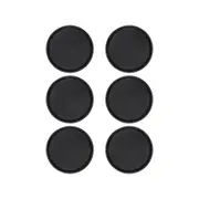 Round Non-Slip Serving Trays - 27.5m - Black - Pack of 6