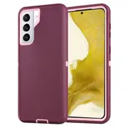 For Samsung Galaxy S22+ /S22 Plus Case Drop Resistant Defender Tradies Heavy Duty Rugged Shockproof Tough Cover (Purple)
