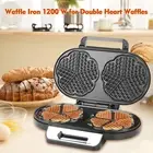 Electric Waffle Maker Heart Shaped Waffle Machine Non-Stick Breakfast Cooker AU