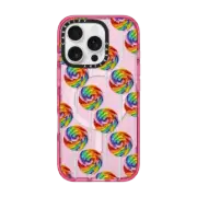 iPhone 16 Pro Impact Case MagSafe Compatible Rainbow Lollipops