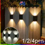 Super Bright LED Solar Powered Wall Light Door Fence Outdoor Garden Lighting NEW