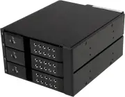 3-Bay Hot Swap Backplane for 3.5In SAS II/SATA III - 6 Gbps HDD - Aluminum Trayl